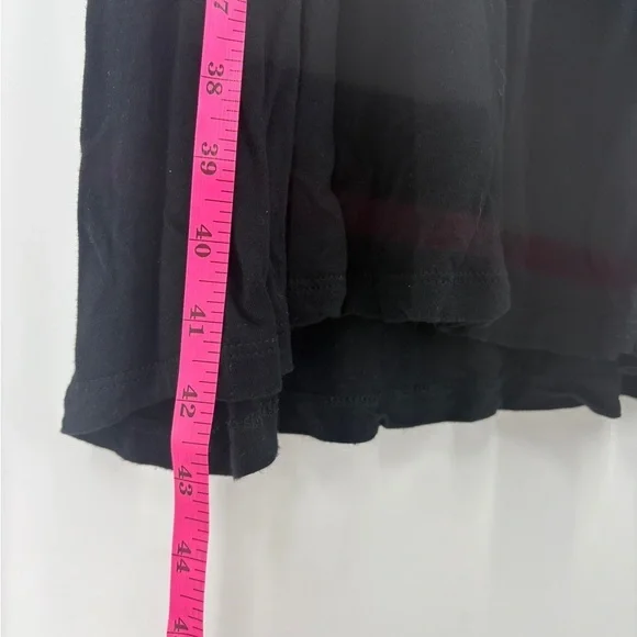 Earthbound Black Viscose Dress W/ Gold Accent Elastic Waist -Size medium - Picture 9 of 9